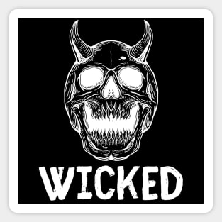 Wicked Skull (Demon) Sticker